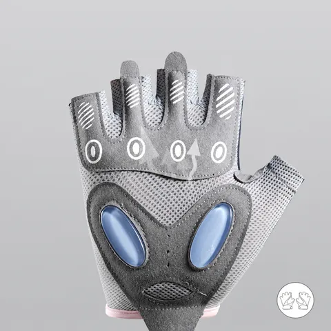 Unisex Half Finger Fitness Gloves Breathable Mesh Anti Slip Sports Training Cycling Gym Gloves For Men Women