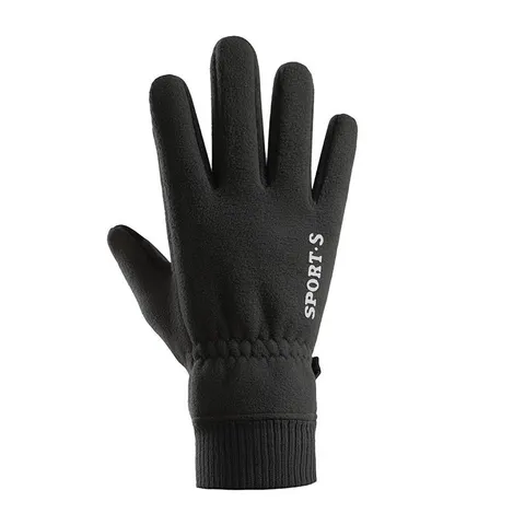 Warm Winter Fleece Gloves Touch Screen Windproof Anti-Slip Thermal Gloves For Cycling Driving Men And Women