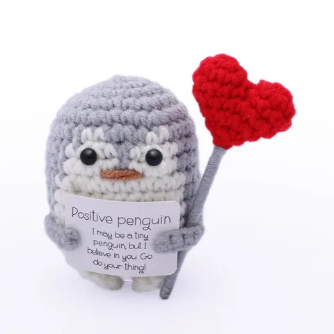 Handgemaakte Gehaakte Garen Pop Positieve Aardappel Bij Eend Pinguin Schildpad Creatief Cadeau Huisdecoratie Speelgoed