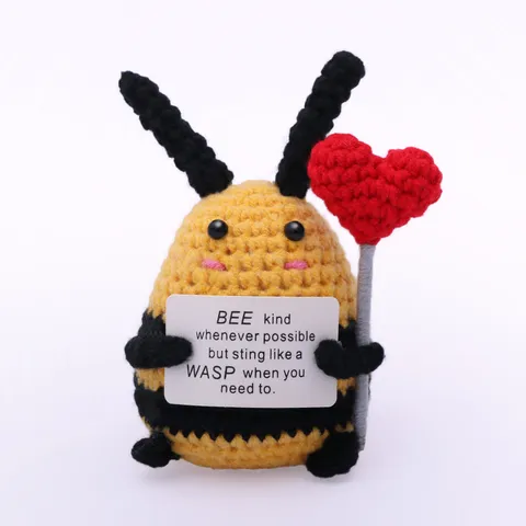 Handgemaakte Gehaakte Garen Pop Positieve Aardappel Bij Eend Pinguin Schildpad Creatief Cadeau Huisdecoratie Speelgoed