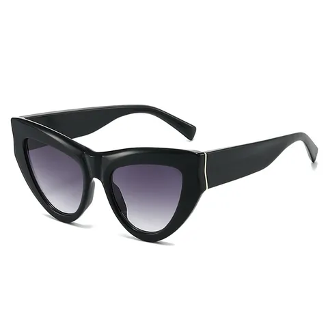 Mode Katzenaugen Sonnenbrille Für Damen Retro Oversized PC Rahmen Verlaufsgläser Chic Hip Hop Trendy Brille Outdoor UV400 Brillen