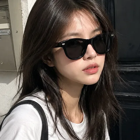 Retro Vierkante Zonnebril Voor Heren Dames Vintage Dik Frame UV400 Bescherming PC Lens Mode Streetwear Brillen
