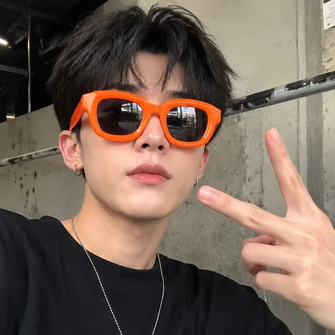 Retro Quadratischer Rahmen Sonnenbrille Hip Hop Punk Dicker Rahmen Eyewear UV400 Schutz Für Damen Und Herren Party Streetwear Mode Brille