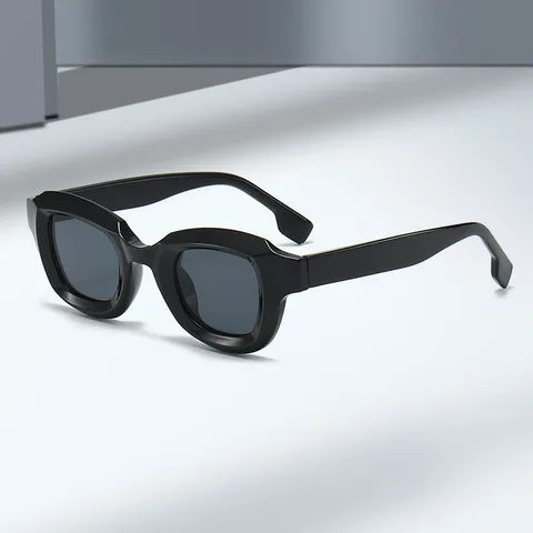 Retro Quadratischer Rahmen Sonnenbrille Hip Hop Punk Dicker Rahmen Eyewear UV400 Schutz Für Damen Und Herren Party Streetwear Mode Brille