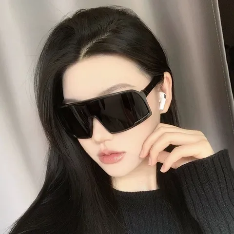 Gafas de Sol de Ciclismo Oversize de Una Sola Pieza Gafas Deportivas a Prueba de Viento Para Hombres Mujeres Protección UV400 Pesca Conducción Material PC