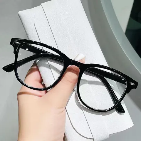 Retro Reisnagel Quadratische Optische Brillenrahmen Damen Herren Blaulichtschutz Großer Rahmen Brillenfassung Unisex