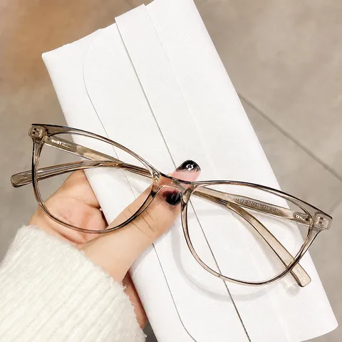 Ultraleicht TR90 Oval Brillengestell Anti Blaulicht Klar Linse Vollrand Optischer Rahmen Für Unisex Tägliche Büro