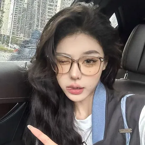 Mode Quadratischer Großer Rahmen Blaulichtfilter Brille Für Damen Retro Polycarbonat Optische Brillengestelle Klare Gläser Brillen
