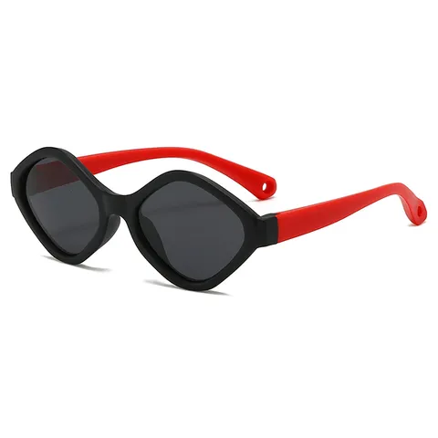 Kinder Polarisierte Sonnenbrille TPEE Flexibler Rahmen TAC Gläser UV400 Schutz Für Jungen Mädchen Kleinkind Outdoor Polygon Brille
