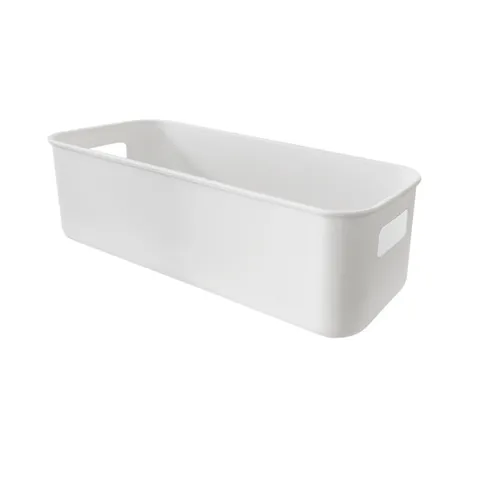 White Plastic Desk Drawer Organizer Box Multipurpose Storage Container For Office Bedroom Sundries Cosmetic Classification
