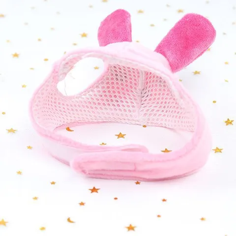Cute Cartoon Animal Pet Hat Plush Rabbit Bear Headgear Breathable Mesh Small Dog Cat Costume Winter Warm Cap