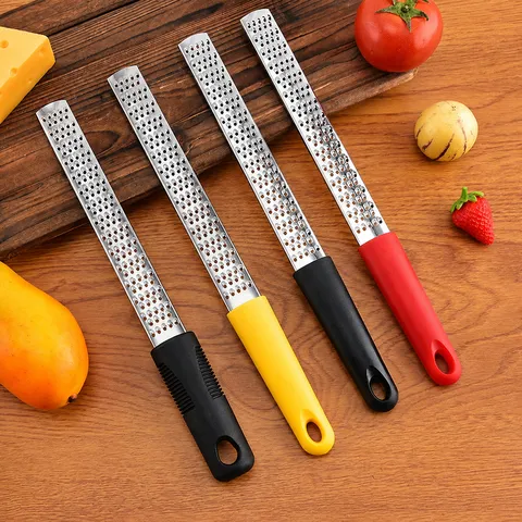 Stainless Steel Cheese Grater Lemon Zester Kitchen Tool With Ergonomic Handle For Cheese Chocolate Lemon And Ginger Grating