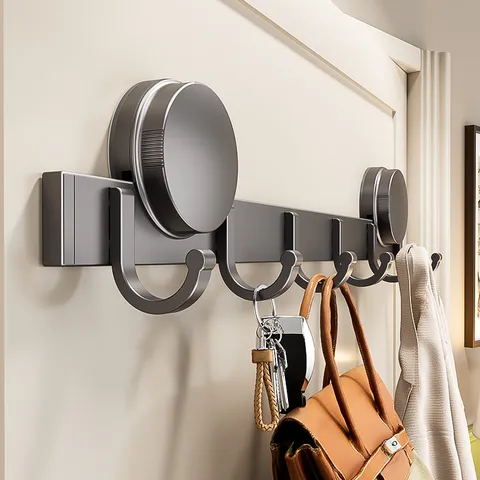 Punch-Free Suction Cup Door Back Hook Heavy Duty Coat Rack Wall Mounted Storage Hook For Bathroom And Kitchen