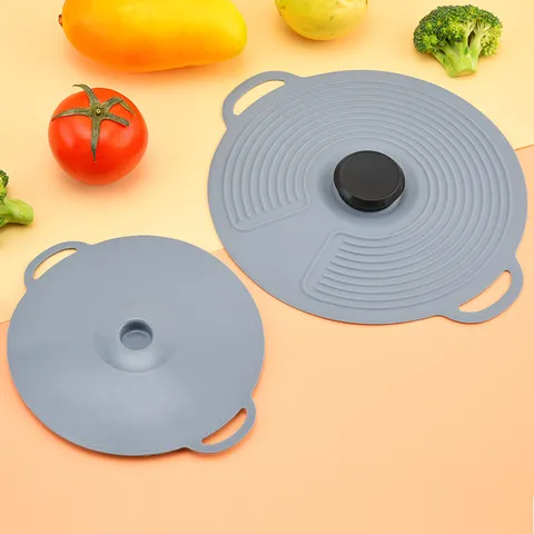 Silikon Überkochschutz Deckel Hitzebeständige Flexible Lebensmittelabdeckung Schüssel Pfanne Topf Deckel Universelles Küchenset