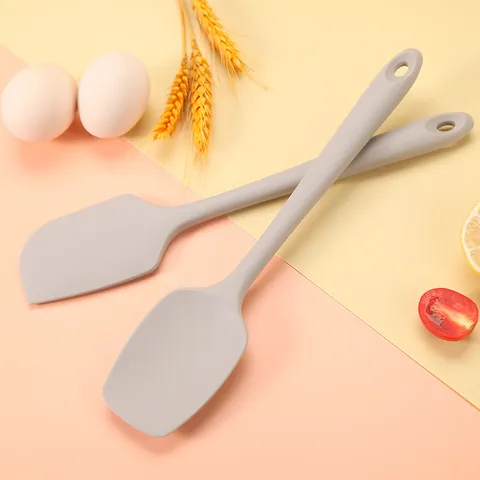 Food Grade Silicone Spatula Set Heat Resistant Baking Spatulas For Mixing Batter Cream Kitchen Cooking Utensil Tools