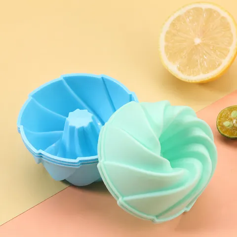 Round Silicone Cake Mold Reusable Baking Cup Heat Resistant Muffin Mold For Birthday Party Kitchen Pastry Tool