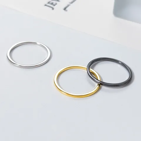 S925 Sterlingsilber Minimalistischer Glatter Offener Ring Koreanischer Ins-Stil Einfacher Bandring Für Damen Schmuck