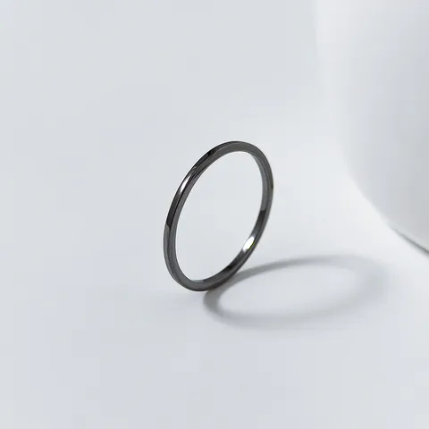 S925 Sterlingsilber Minimalistischer Glatter Offener Ring Koreanischer Ins-Stil Einfacher Bandring Für Damen Schmuck
