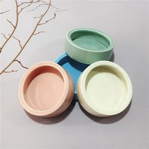 Piccolo Animale Ceramica Abbeveratoio Automatico E Mangiatoia Set Carino Piatto Da Alimentazione Per Quaglia Criceto Piccoli Animali