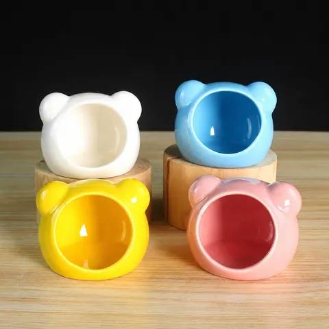 Nidificazione di Raffreddamento in Ceramica per Criceti Forma Animale Carina Piccola Cuccia Estiva per Animali Domestici Chinchilla