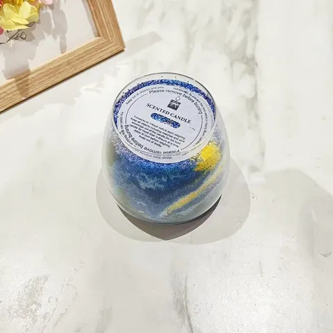 Materia Prima di Cera di Sabbia Cristallina Fatta a Mano DIY Cera di Palma Cera di Cristallo per Produzione di Candele Bianco