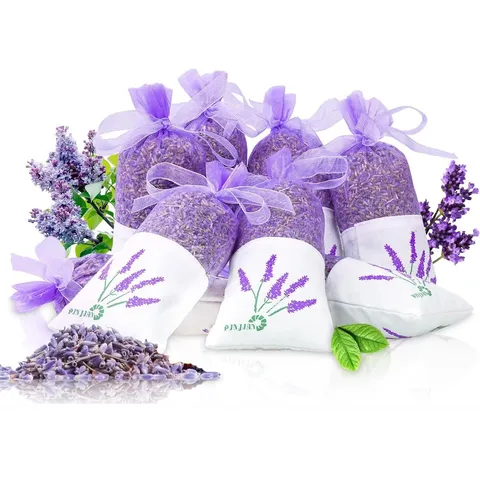 Natural Dried Lavender Flowers Sachet Bag Aromatic Dried Flower Fillings For Car Wardrobe Home Fragrance Decoration