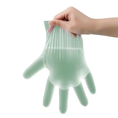 Guantes Desechables de TPE de Grado Alimentario Engrosados Impermeables Transparentes Guantes de Protección para Catering Limpieza