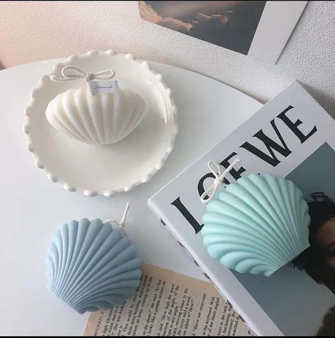 Aesthetic Shell Scented Candle Handmade Soy Wax Aromatherapy Candle For Home Bedroom Wedding Party Decor Gift