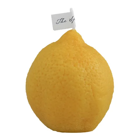Handmade Simulated Lemon Scented Candle Wax Creative Home Decor Photography Props Desktop Decoration