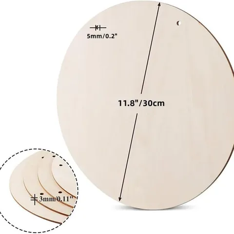 Onbewerkte Houten Cirkels LeEre Houten Schijven Uitsnijdingen Met Hennepkoord Voor DIY Ambachten Kerst Vakantie Huisdecoratie