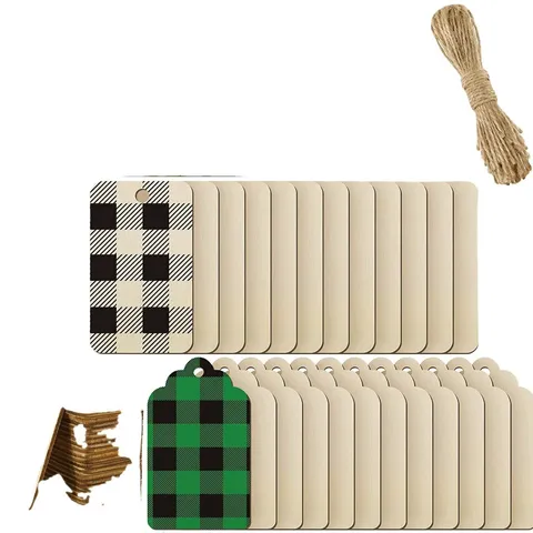 Bois Naturel Formes De Découpes Vides En Bois Non Finies Avec Des Trous Et De La Corde De Chanvre Pour Bricolage Mariage Décoration Maison