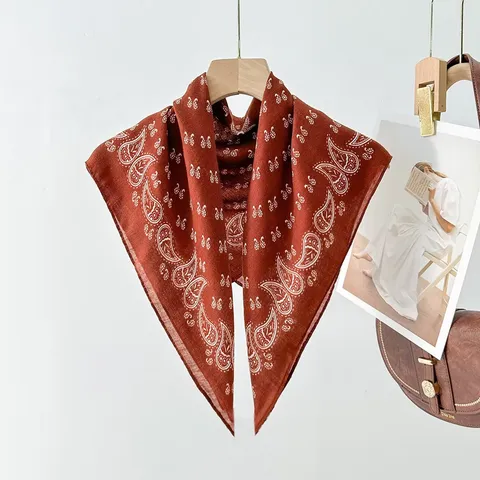 Sciarpa Quadrata Retro Paisley per Donne Sciarpa da Collo in Raso Effetto Seta Vintage Fascia per Capelli Copricapo Sciarpa Versatile Regalo