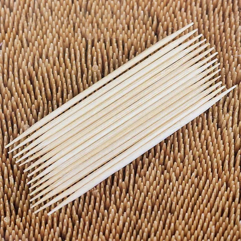 Palillos de Dientes Desechables de Bambú Doble Punta Simple Palillo de Madera Para Hotel Restaurante Cocina Suministros