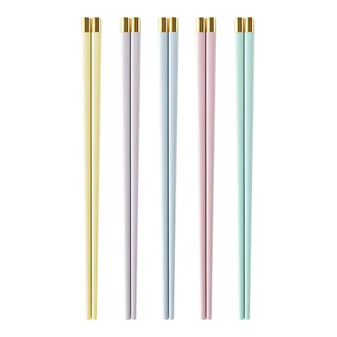 Palillos de Aleación Macaron Reutilizables Antideslizantes Resistentes a Altas Temperaturas Para Cocina