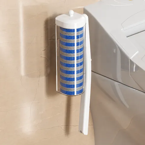 Einweg Toilettenbürste Set Wandmontiert Badezimmer WC Reinigungsbürste Mit Austauschbaren Schwamm Ersatzköpfen Haushaltsreinigungswerkzeug