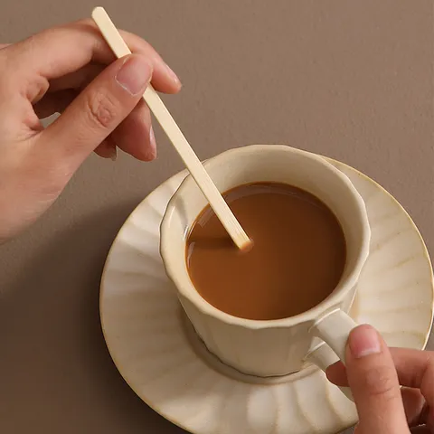 Agitadores de Café de Bambú Desechables Palitos Mezcladores de Bebidas de Madera Ecológicos para Bebidas Calientes