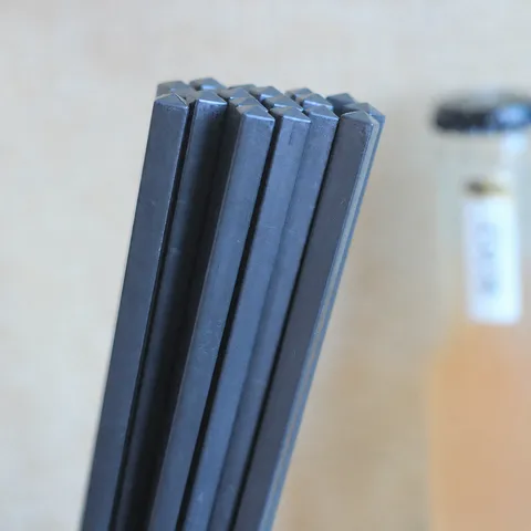 Alloy Chopsticks Household Reusable Chopsticks Set Plain And Bamboo Woven Design Anti-Slip Heat Resistant Chopsticks