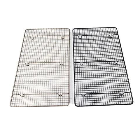 Thickened Large Cake Cooling Rack Champagne Gold Rectangular Bread Drying Net Non-Stick Toast Baking Net Rack