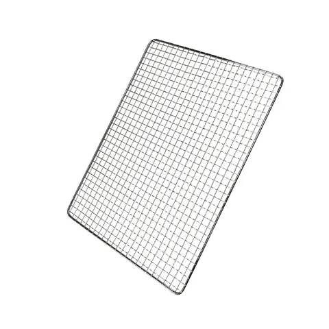 Tragbares Quadratisches Galvanisiertes Eisen BBQ Grillnetz Outdoor Grill Drahtgitter Robuste Kochrostwerkzeug