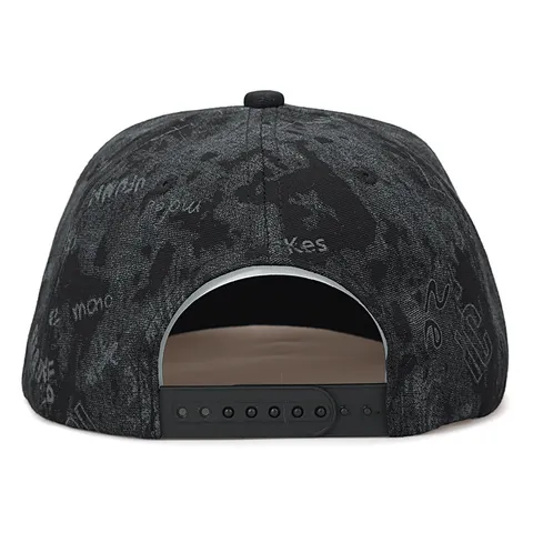Chapeau Plat Hip Hop Unisexe en Coton Lettre Brodée Casquette de Baseball Streetwear Snapback Réglable pour Homme Femme
