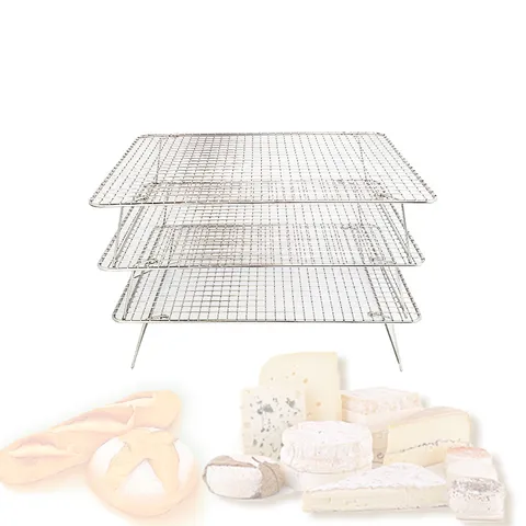 Stainless Steel Stacked Cake Cooling Rack Foldable Wire Mesh Grid Baking Tool For Bread Biscuit Drying