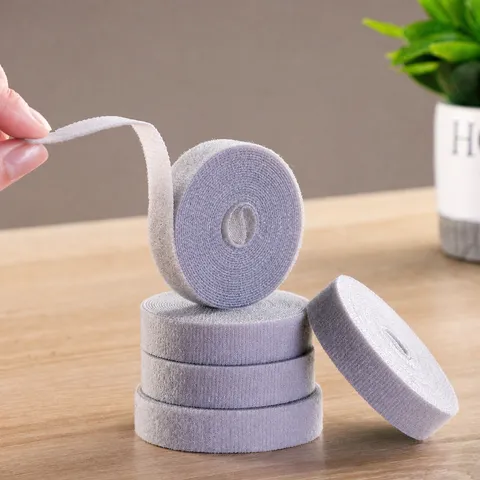 Rotolo Organizer per Cavi in Fibra di Viscosa Nastro in Velcro Fascetta per la Gestione dei Cavi Per Scrivania Ufficio Domestico Archiviazione Fili