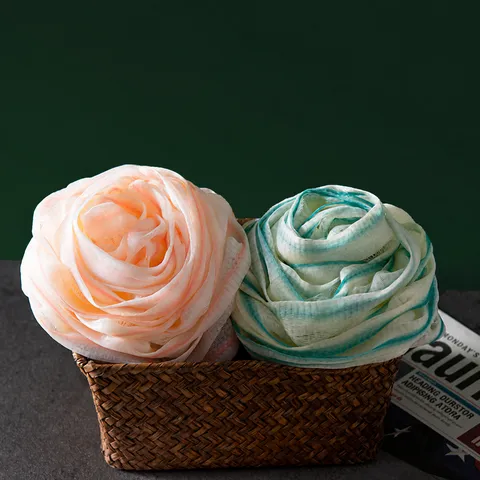 Grande Boule de Bain Rose Éponge de Bain Douce en Maille Loofah Exfoliante pour Femmes Nettoyage Corporel Quotidien