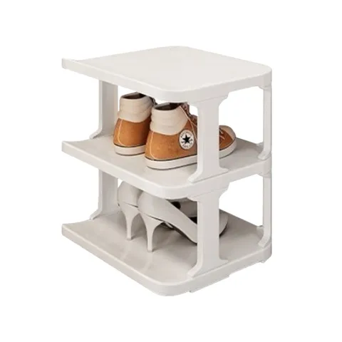 Simple Plastic Shoe Rack Vertical Storage Shelf Space Saving Shoe Organizer For Entryway Dormitory Hallway Home