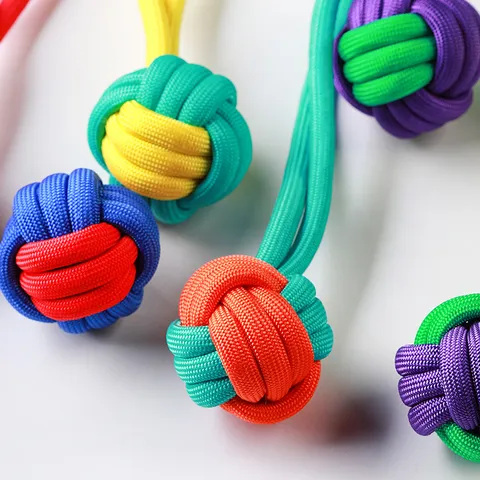 Jouet à Mâcher pour Chien en Corde de Coton Tissé Durable Jouet Interactif de Nettoyage des Dents pour Chiens Moyens et Grands