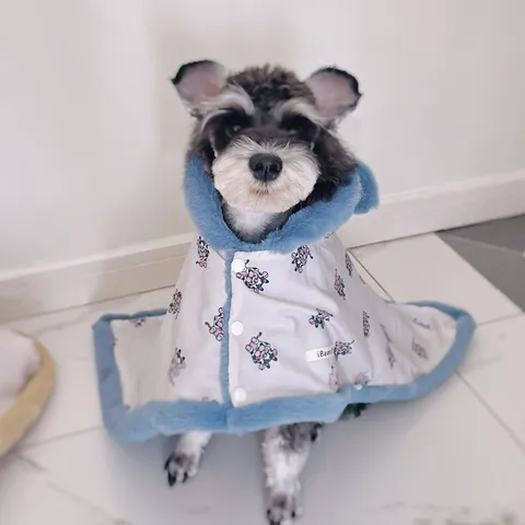 Verdickte Warme Haustierdecke Kaninchenpelz Süßer Cartoon-Druck Hundebettdecke Winter Weicher Haustier Umhang Mantel für Hunde