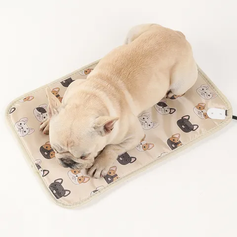 Wasserdichte Haustier Heizdecke Warme Katze Hund Heizmatte Cartoon Tierdruck Temperaturregelung Haustier Matte