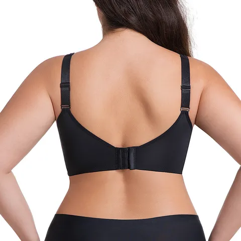 Women Large Size Wireless Seamless Bra Breathable Mesh Patchwork Full Cup Comfort Lingerie Underwear For Everyday Support