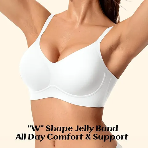 Women's Wireless Seamless Push Up Bra Comfortable Daily T-Shirt Bra Soft Nylon Wireless Underwear Sports Casual Bra