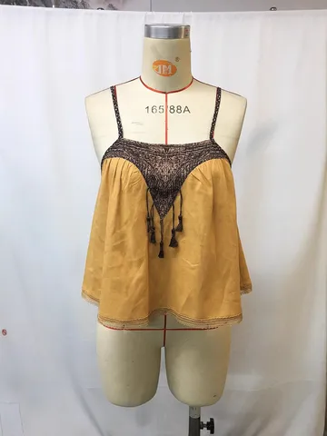 Women's Summer Vintage Neo-Chinese Style Cotton Linen Camisole Top Embroidery Sleeveless V-Neck Casual Tank Top